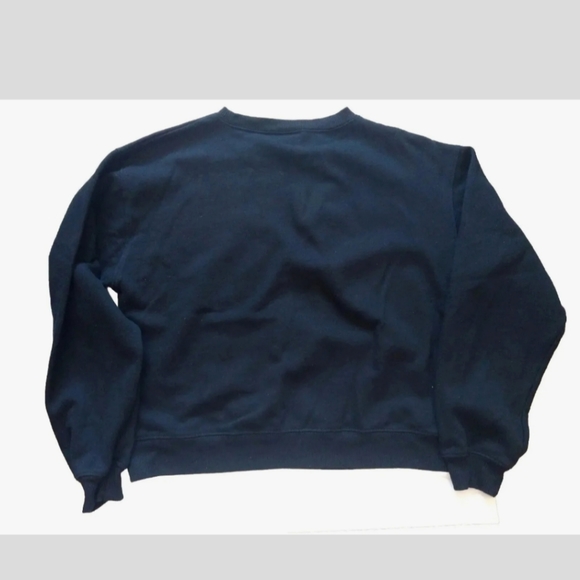 Disney Women's Black Sweatshirt Size S Holiday Mickey Mouse Fleece Pullover - Picture 2 of 10